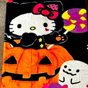 Hello Kitty Halloween throw blanket